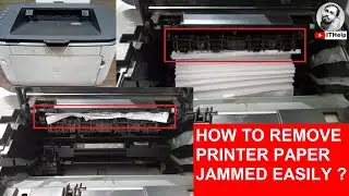 How to Remove Printer paper Jammed || Printer paper Jammed ||Remove Jammed paper from printer easily