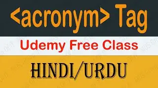 Acronym Tag HTML In Hindi Class 7 |  HTML Tutorial For Beginner #htmlcourseinhindi  #html