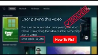 How to fix Hulu Error Code 2 (-998) On Windows PC