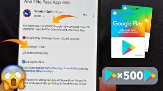 Live ₹1000 Google Play Redeem Code Balance | Free Redeem Code For Play Store | Free Redeem Code App