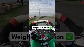 Go kart weight reduction 101😅😂 #f1 #racing #onboard #karting #cars