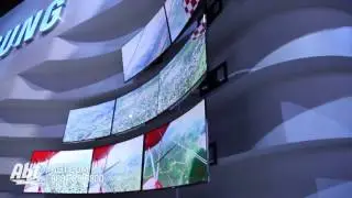 Samsung Curved TV CES Display - CES 2014