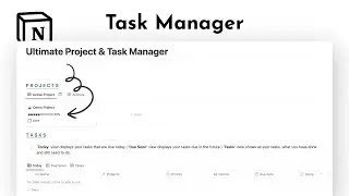 Ultimate Notion Task and Project Manager | FREE Download