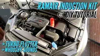 RAMAIR Induction kit DIY ||  EA888 Sound Comparison || MK7 GTI, R, Cupra || Turbo Flutter + Whooosh