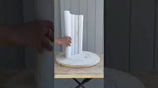 Easy DIY side table out of PVC pipes! ✨ I’m using @DixieBellePaint 