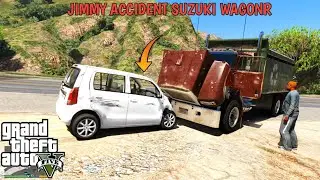 JIMMY ACCIDENT SUZUKI WAGONR | GTA 5 PAKISTAN | REAL LIFE MOD