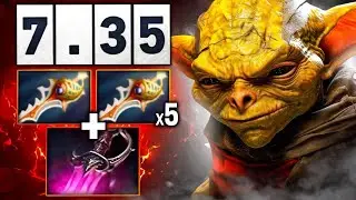 x5 Divine Rapier + Khanda Bounty Hunter One Shot Meta 7.35 | Dota 2 Gameplay