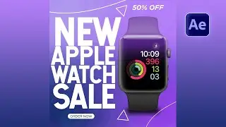 New product ads for social media post in after effects - After Effects Tutorial