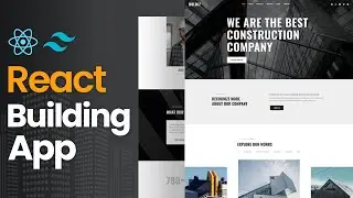 React Building App | Tailwind Css Construction Landing Page