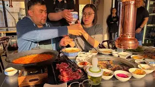 НАСТОЯЩИЙ КОРЕЙСКИЙ БАРБЕКЮ КАК В СЕРИАЛАХ С РУСЛАНОМ И ЛАУРОЙ, KOREAN BBQ
