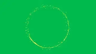 Green Screen Circle Particle Sparkle | 4K | Global Kreators