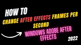 How to change After effects frames to seconds