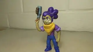 Бравл Старс. Шелли из пластилина. Brawl Stars.
