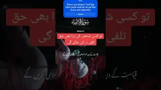تو کسی شخص کی زرا بھی حق تلفی نہ کی جائے گی Rana New Islamic short 