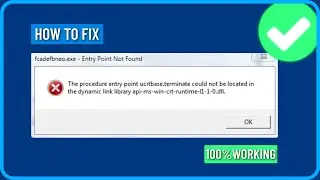 How to Fix Dynamic Link Library api-ms-win-crt-runtime-l1-1-0.dll Error in Windows 11/10/8/7