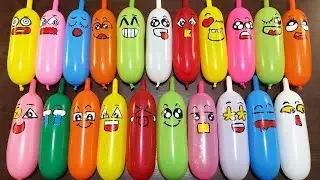 MAKING SLIME WITH MANY FUNNY LONG BALLOON AND GLITTER ! SATISFYING SLIME VIDEOS 