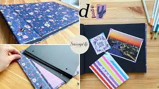 Álbum de fotos I Tutorial Scrapbook Ideas I Encuadernación con postes de tornillos paso a paso