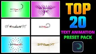 Top 20 Text Animation Presets Link Alight Motion | Alight Motion Text Presets Link | Text Presets