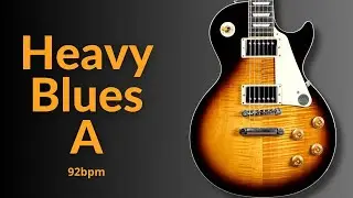 Heavy Blues Groove Guitar Backing Track in A Major