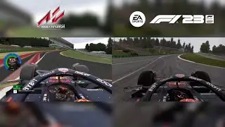 F1 2023 vs Assetto Corsa - Spa F1 Graphics & Details comparison!