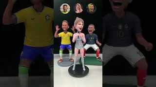 Turning Neymar, Taylor Swift & Mbappé into Fun Clay Bobbleheads