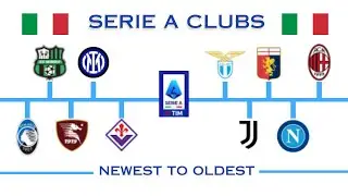 Serie A CLUBS RANKED from NEWEST to OLDEST