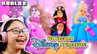 We Became DISNEY PRINCESSES!!! | Roblox with Cousins | Princess Obby Dress Up