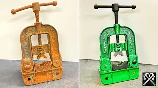 1864 Eaton Cole Pipe Vise Restoration