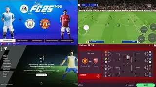 FIFA 16 MOBILE MOD EA SPORTS FC 25 ANDROID OFFLINE ALL TOURNAMENT NEW KITS 2024/25 LATEST TRANSFERS