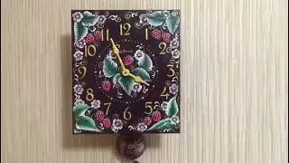 Часы ходики, Часы настенные, Часы механические, Часы антиквариат, Часы, Часы роспись 