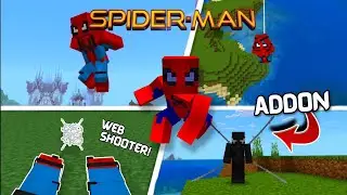 The Best Spiderman Addon for Minecraft Bedrock/PE 1.20+ | Minecraft Addon Showcase