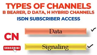 Types of Channels | B Bearer, D Data, H Hybrid Channels | ISDN Subscriber Access | Computer Networks