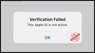 How to Fix Verification Failed This Apple ID is Not Active | iPhone