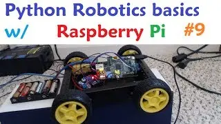 Raspberry pi with Python for Robotics 9 - Adding HC-SR04 Distance Sensor