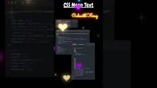 Animated Neon Text with HTML and CSS