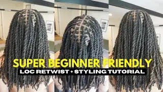 From Frizzy to Fabulous: Loc Retwist Transformation + Two strand twist tutorial