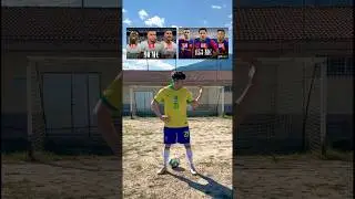 Tridente Real Madrid vs tridente FC Barcelona #Shorts