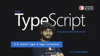 2.5 object type and type inference | TypeScript for Javascript Developers