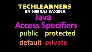 Access Specifiers in java | public protected private and default