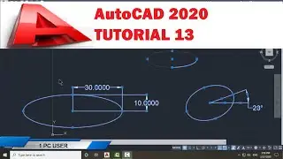 ELLIPSE COMMAND IN AutoCAD 2020 - HOW TO DRAW ELLIPSE IN AutoCAD 2020