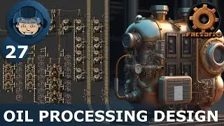 OIL PROCESSING DESIGN -  Step 27: Factorio Megabase (Step-By-Step)