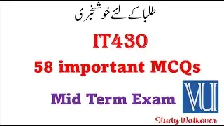 IT430 MidTerm Exam IT430 Exam MidTerm IT430 Exam VU IT430 MidTerm VU IT430 VU
