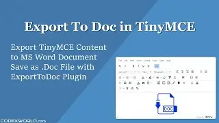 Export TinyMCE Content to MS Word Document