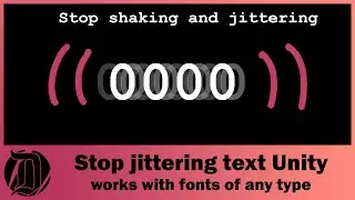 How to stop jittering in text in Unity, works with fonts of any type and super easy