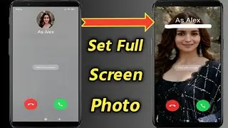 How to Set Full Screen Photo on Incoming Call in Samsung Galaxy Phone | Add Photo on Caller Screen