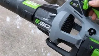 EGO 575 CFM Blower vs  Toro Ultra Plus - cleaning snow