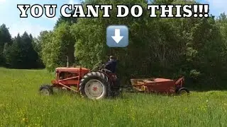 CUTTING HAY WITH 3/4 CENTURY OLD EQUIPMENT!