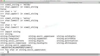 video7 6 Step 06   Exercise   is vowel, print lower case and upper case characters