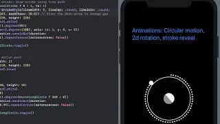 SwiftUI: How to Animate Dashed Stroke, Rotation & Circular Motion