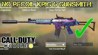 Best No Recoil Krig 6 Gunsmith & Gameplay in CoD Mobile | Call of Duty Mobile - Whats your loadout?